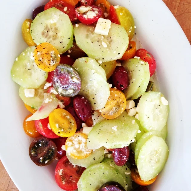 Tomato-Cucumber-Feta Salad