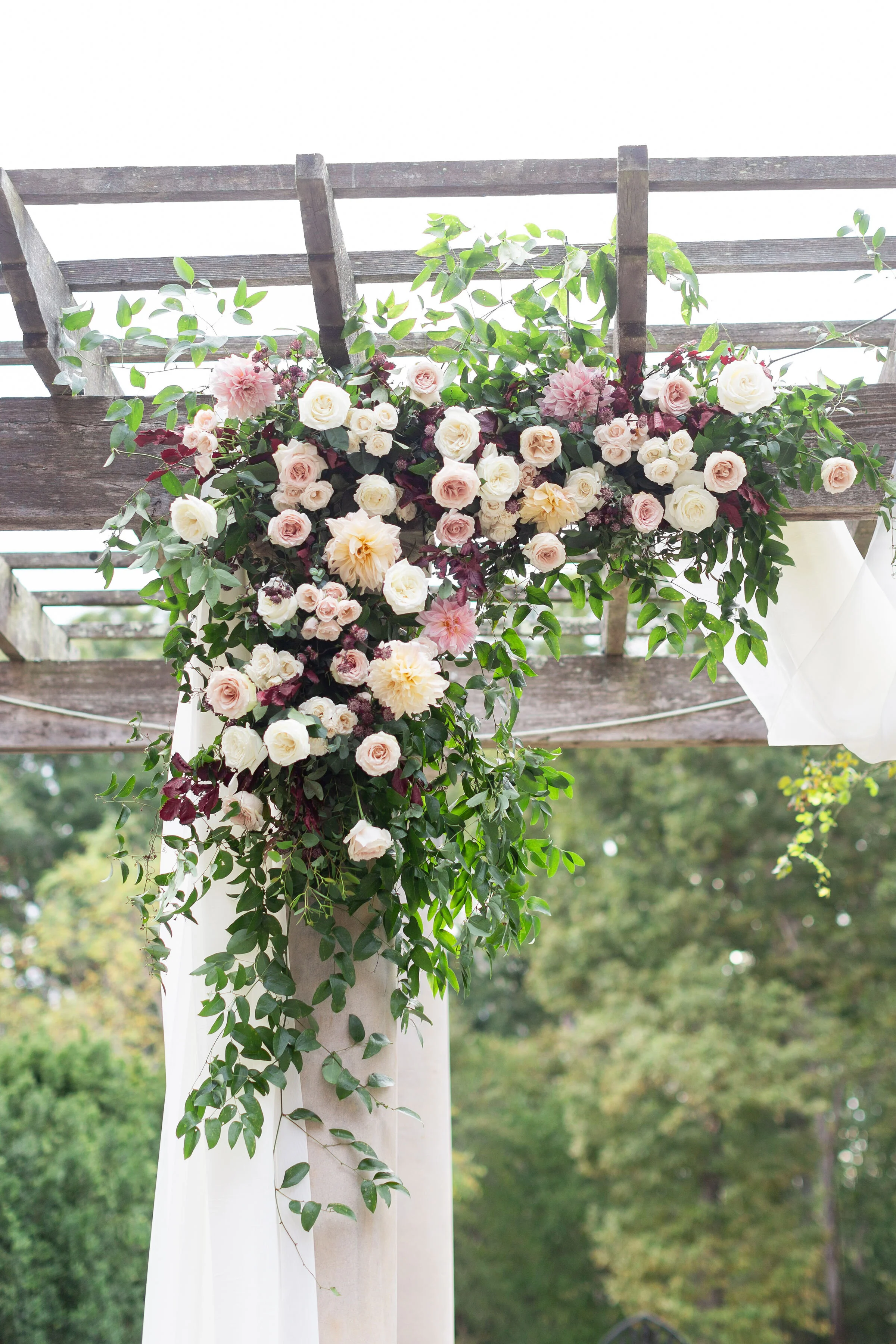 Romantic Burgundy And Blush Autumn Wedding At Dover Hall Cultivate Event Co