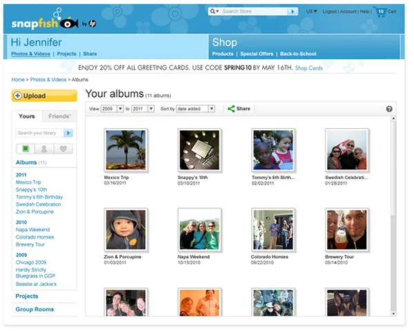 Your collection of albums