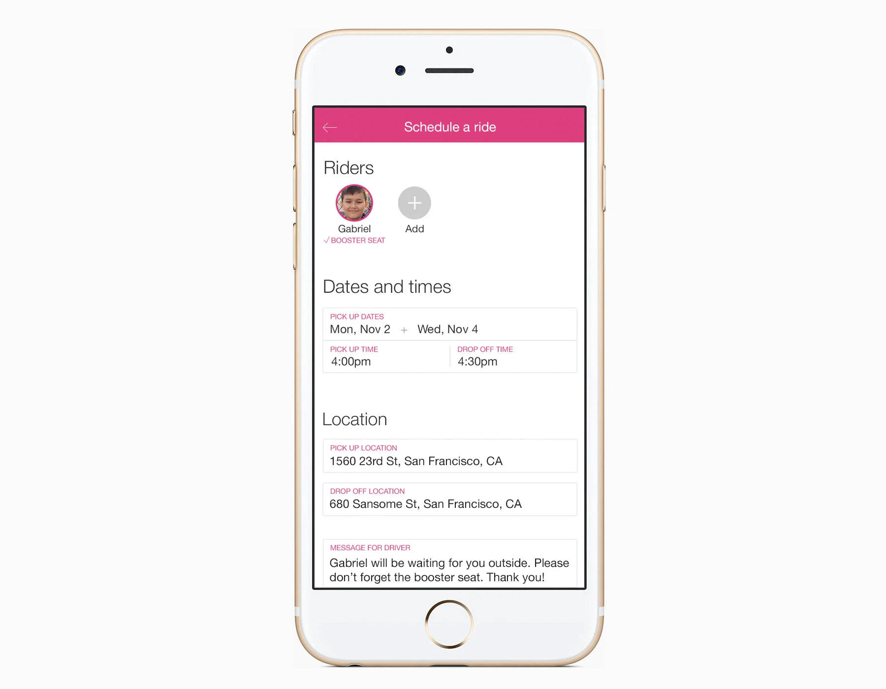 Rider app