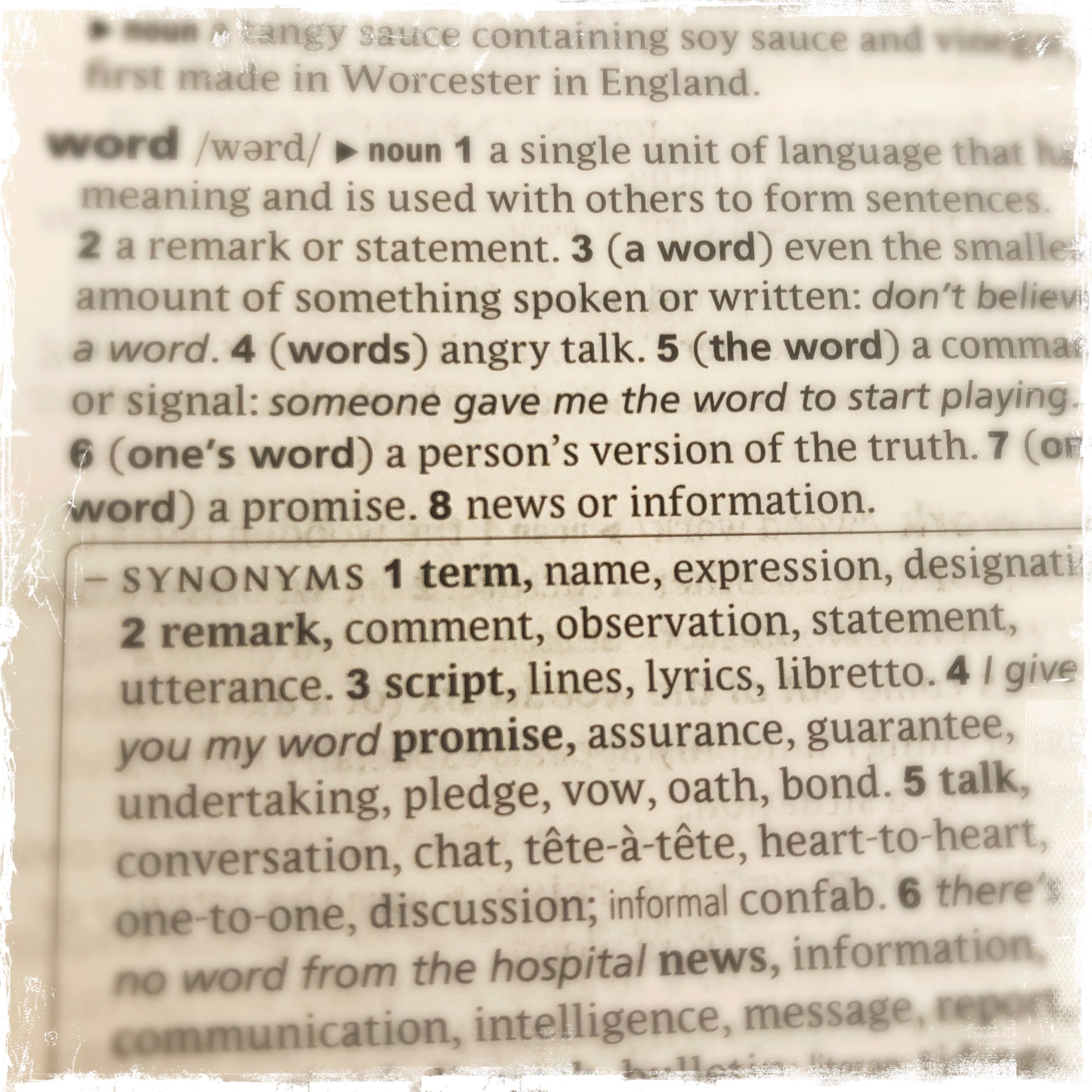 Words : Musings