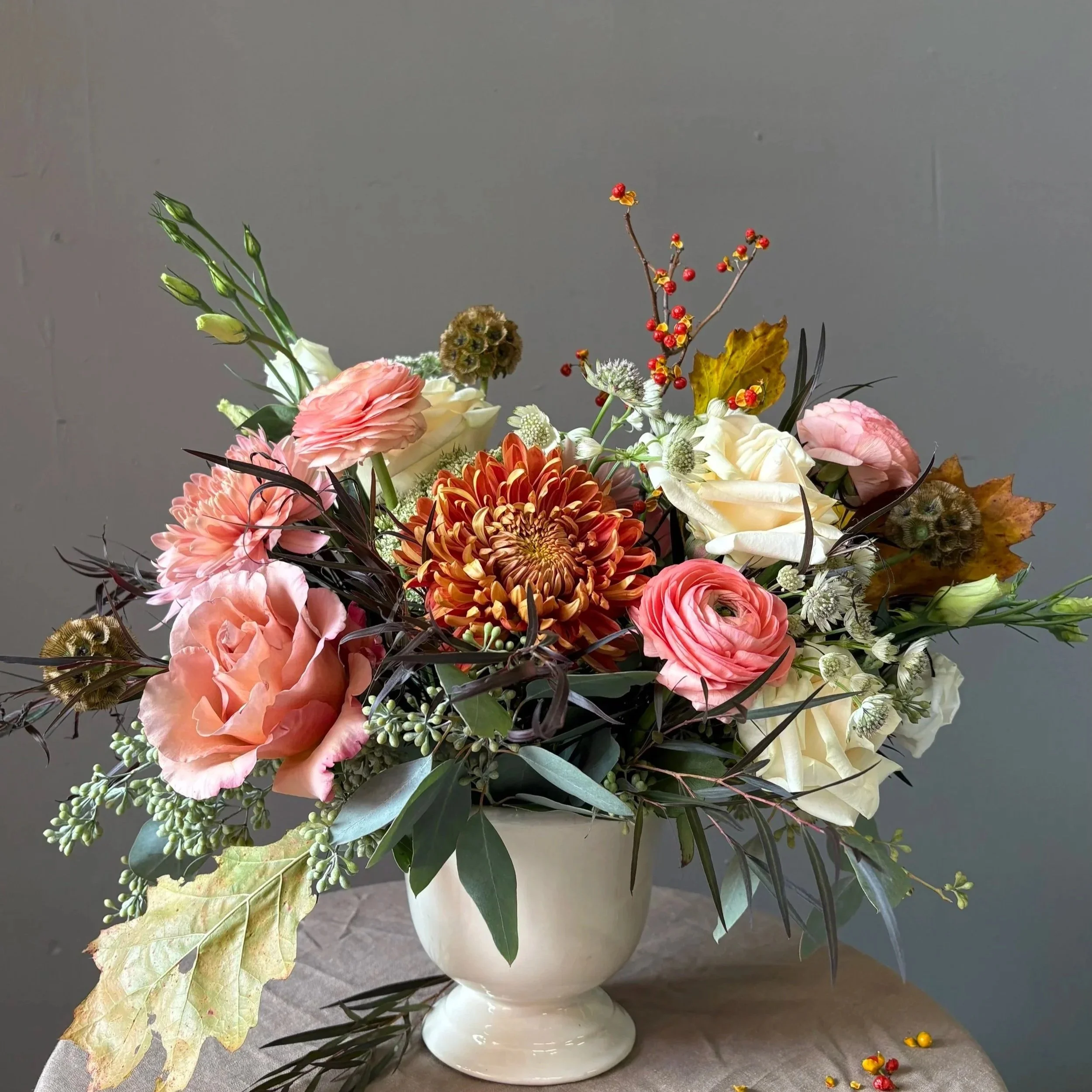 Thanksgiving Flower Centerpiece - MEDIUM