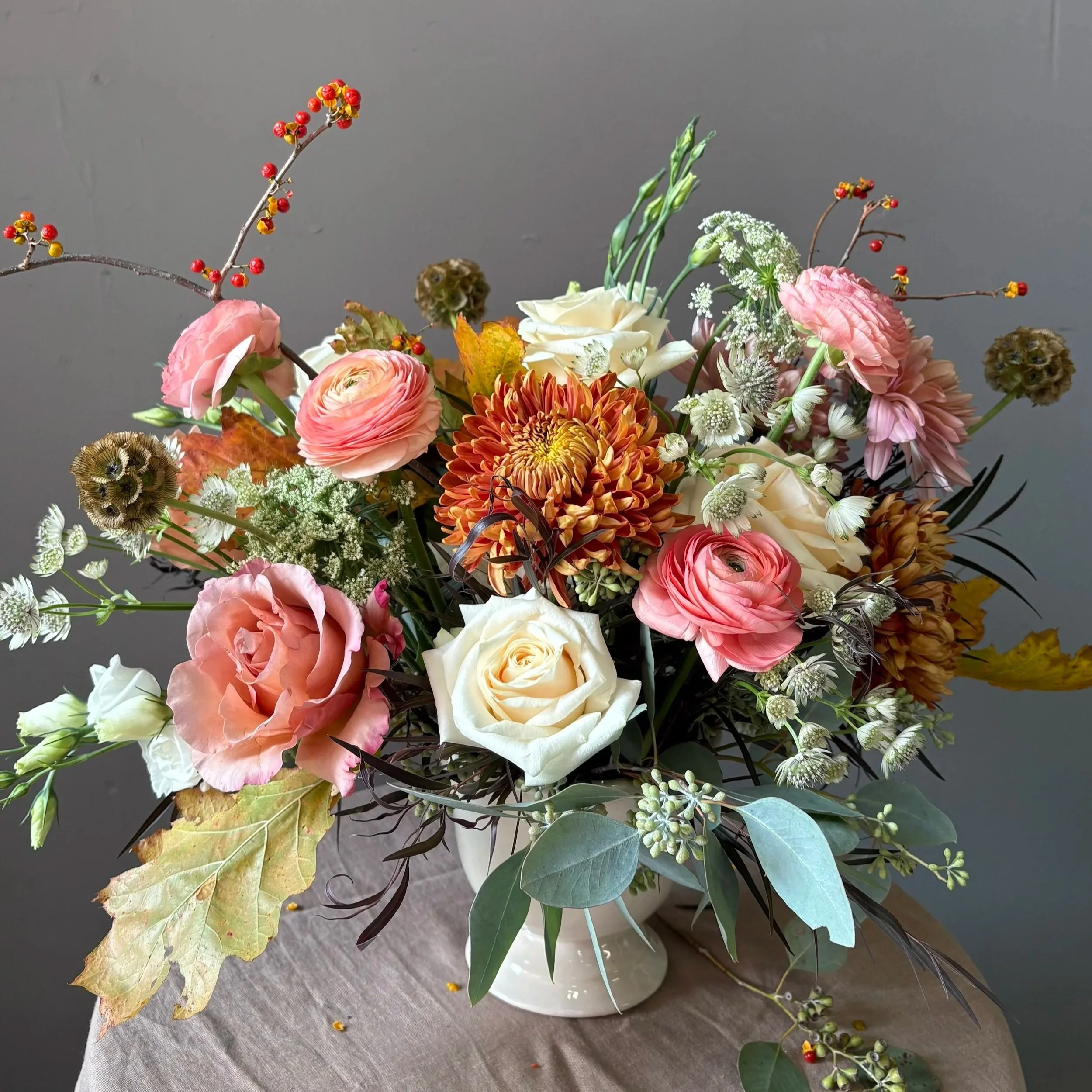 Thanksgiving Flower Centerpiece - LARGE