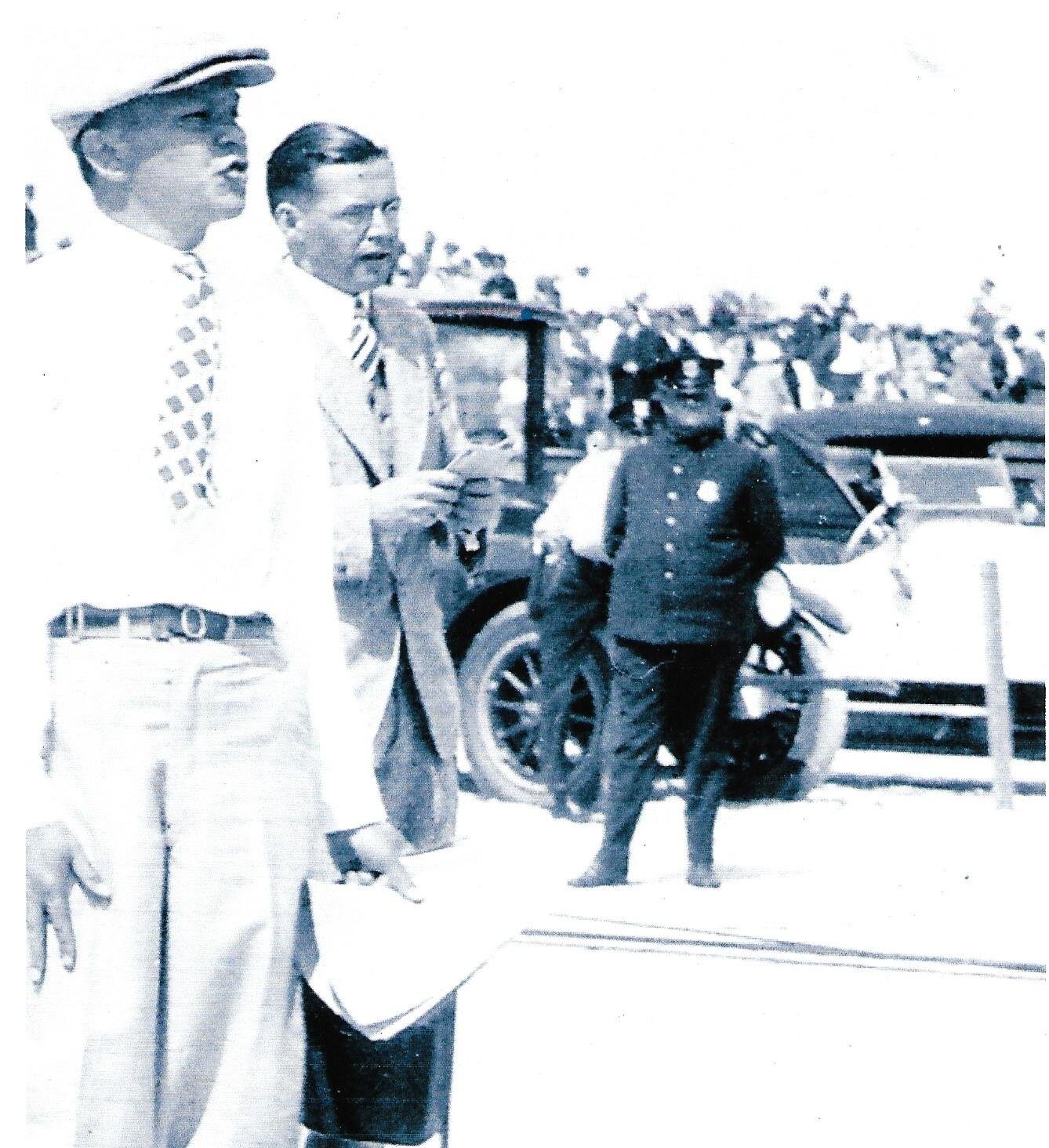 '4001G' at Daytona Beach during Segrave's Land Speed Record bid, 1927