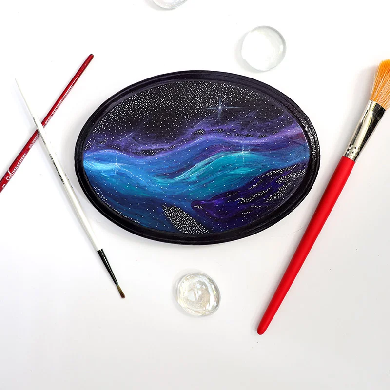 Acrylic on Wood. 5in x 7in