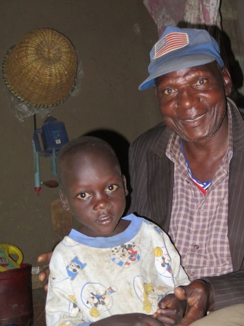 Chris and his grandfather together again.