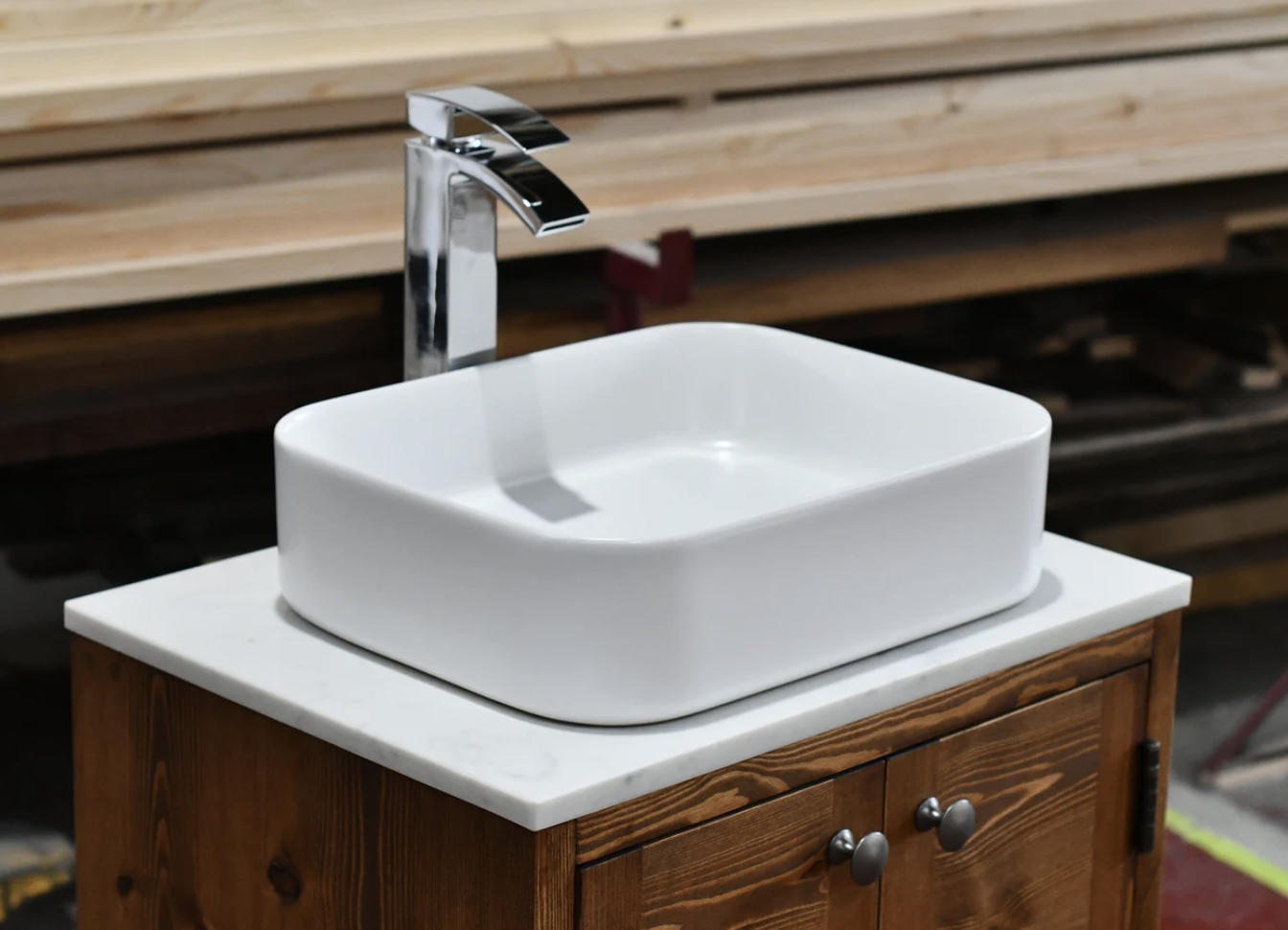 MATTEO Handmade Bespoke Bathroom Vanity Unit With 20mm Stone Top