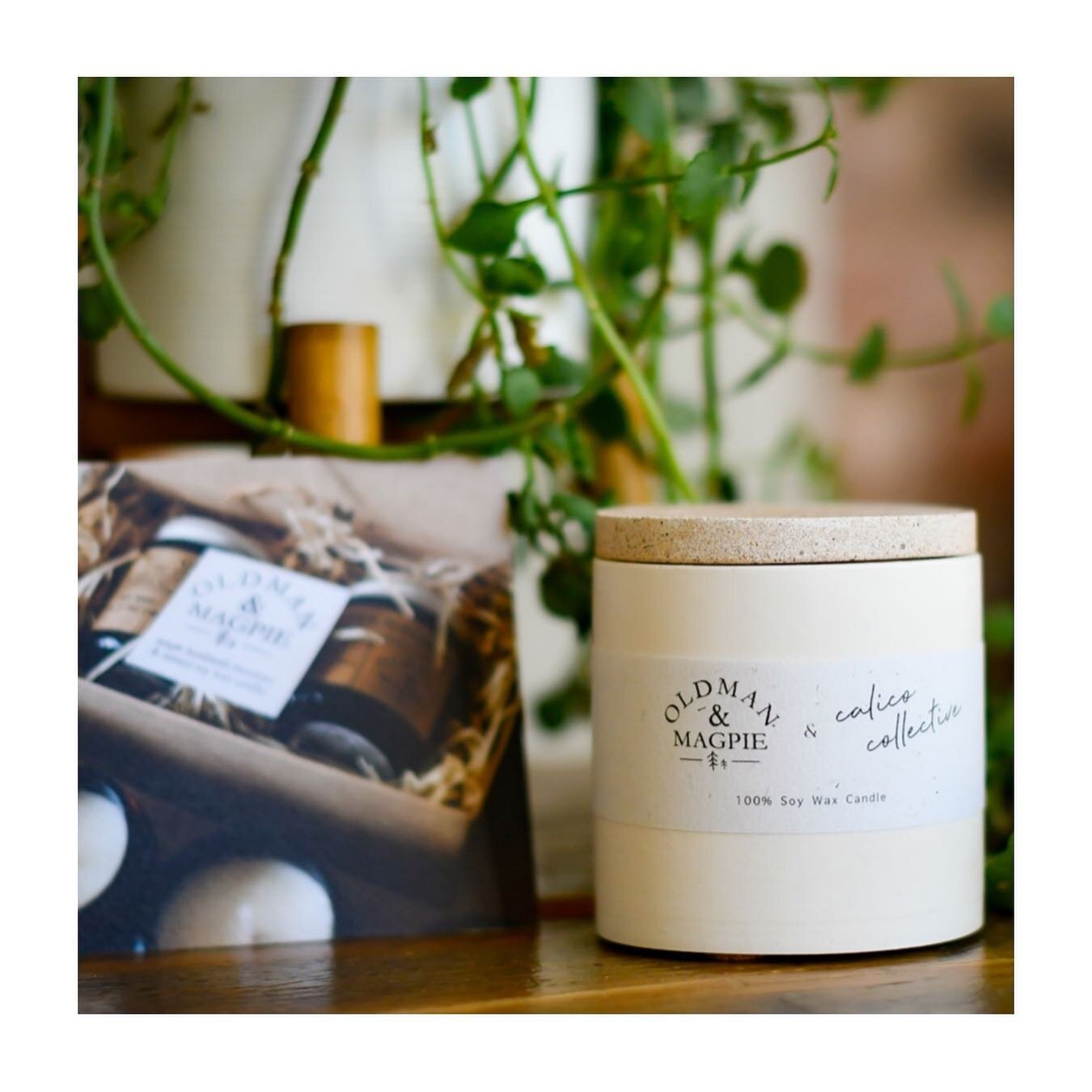 I&rsquo;m loving our new @oldmanandmagpiecandleco X @calico__collective jesmonite candle collaboration. Yes! I like candles too. Available via our website for a limited time only 🖤