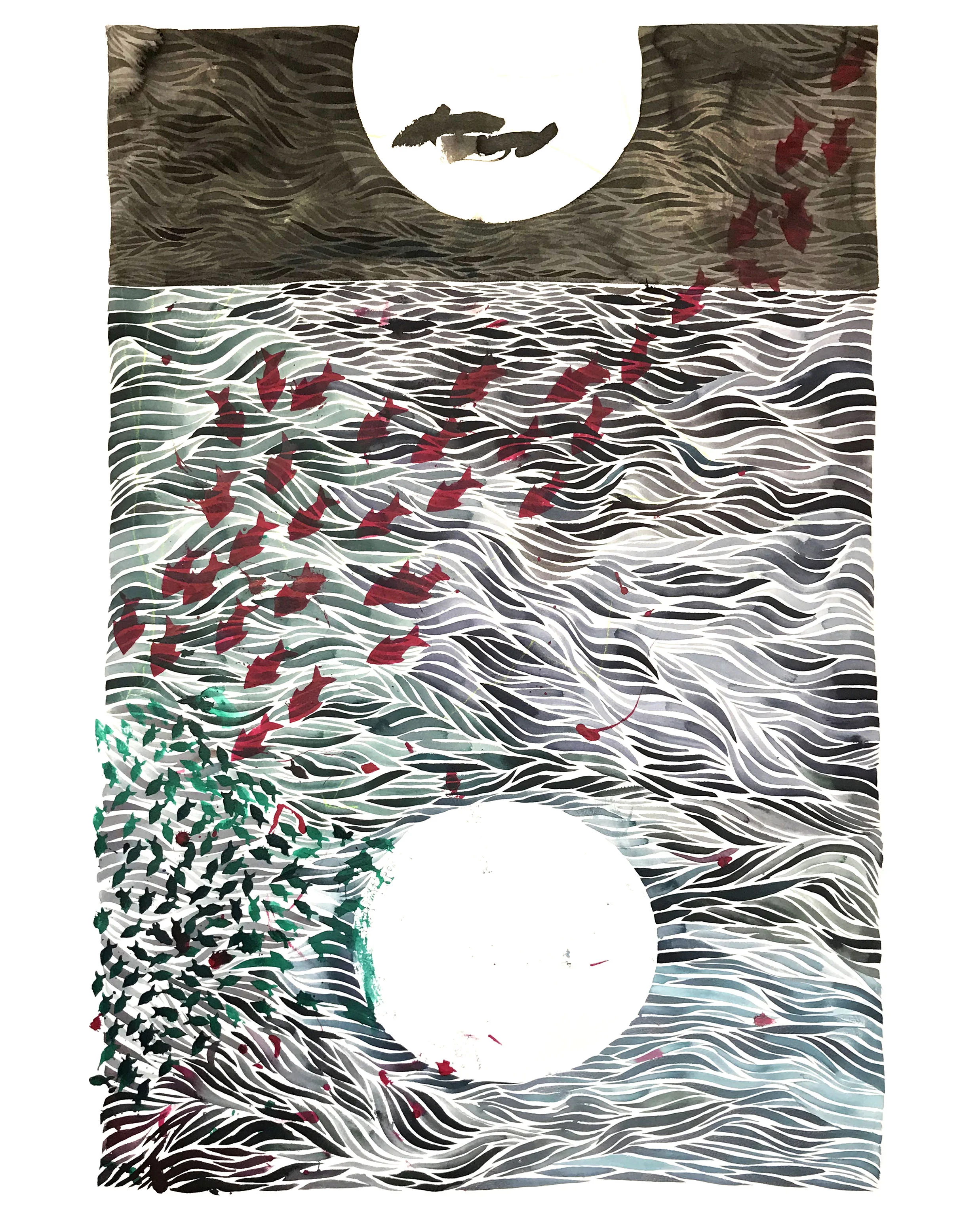 Dark Moon 40" x 26" (3'4" x 2'2")