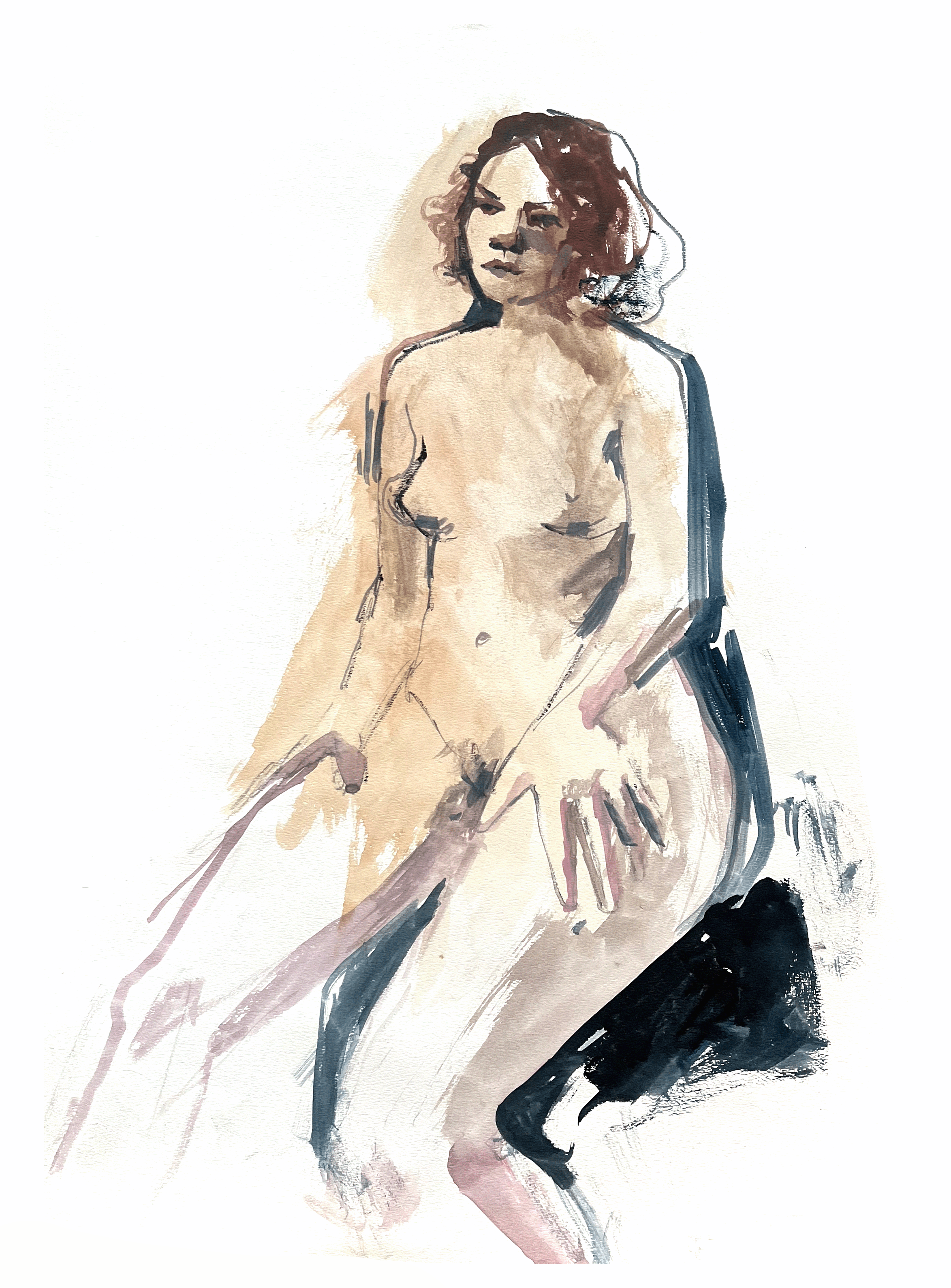 Figure Drawing - Watercolor Painting