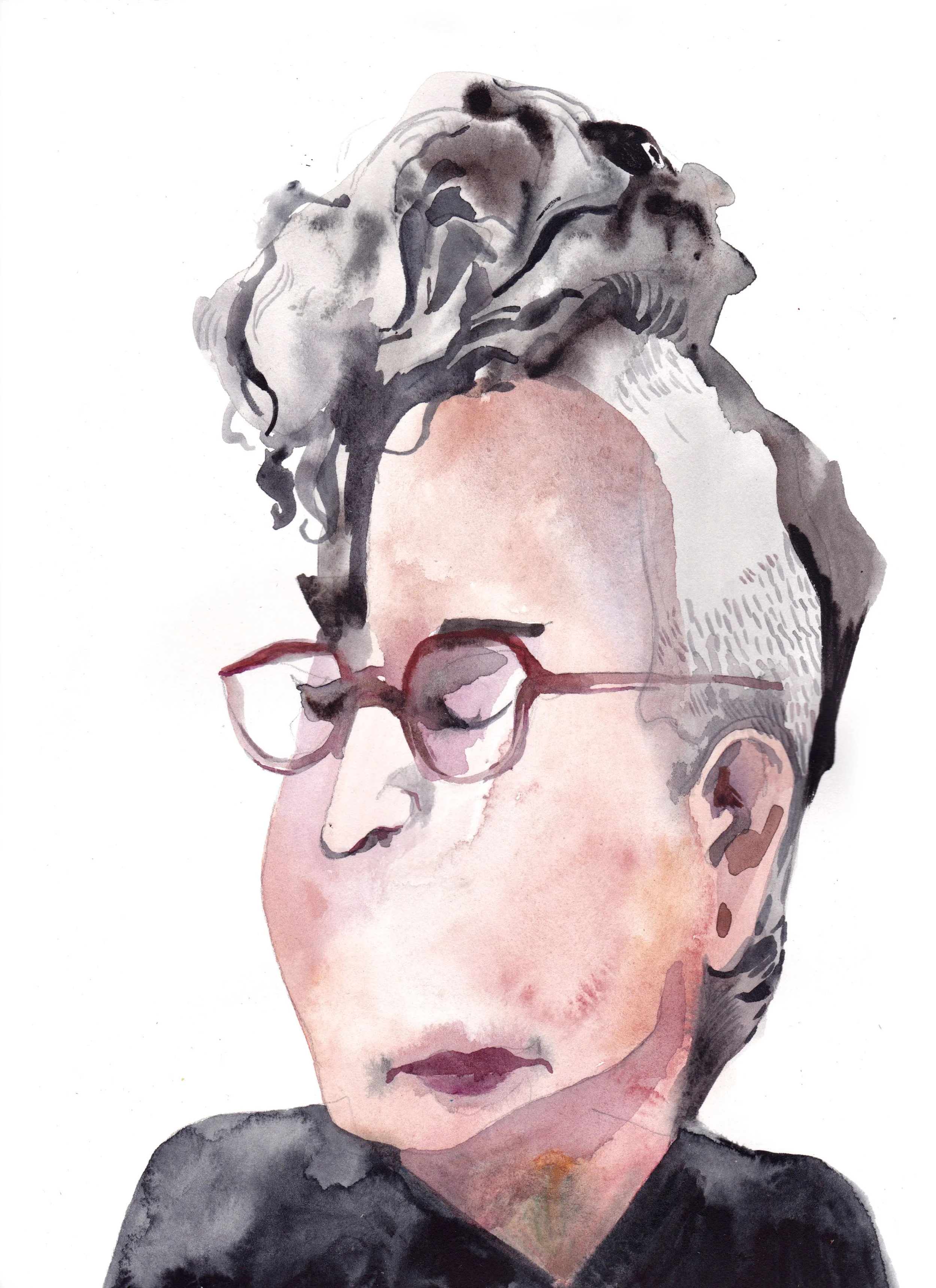 Blind Contour Portrait Session