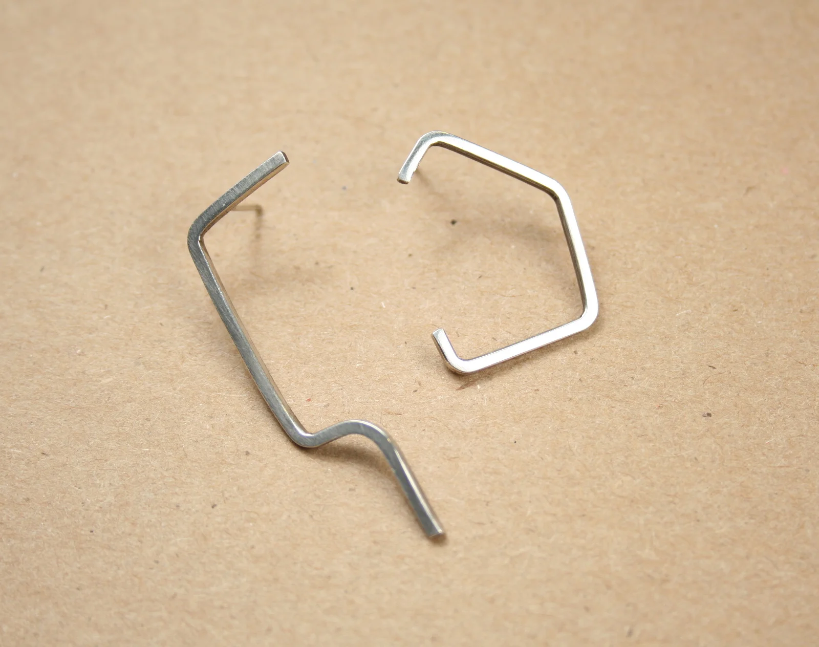 Outline Contrast Post Earrings