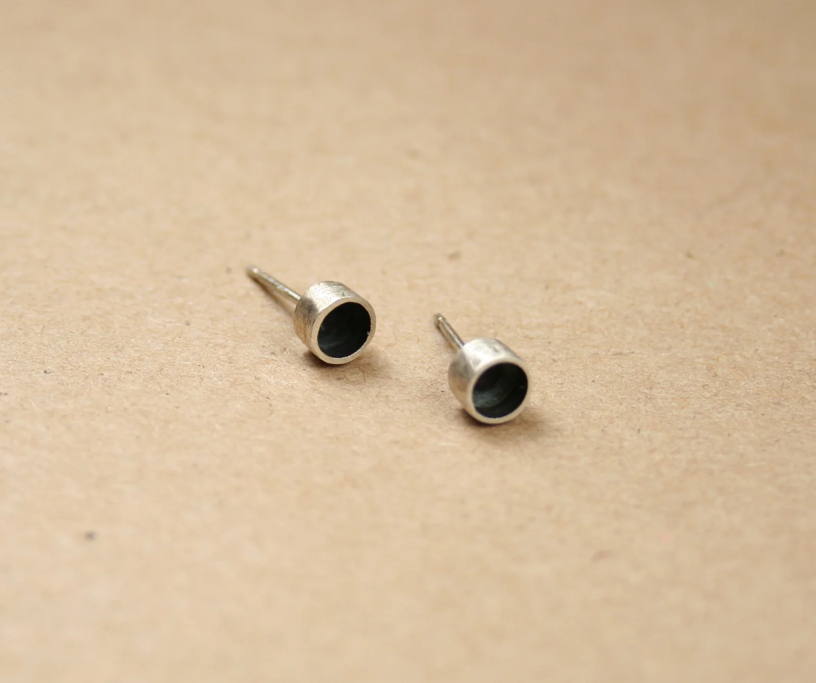 Sterling Round Post Earrings - Small