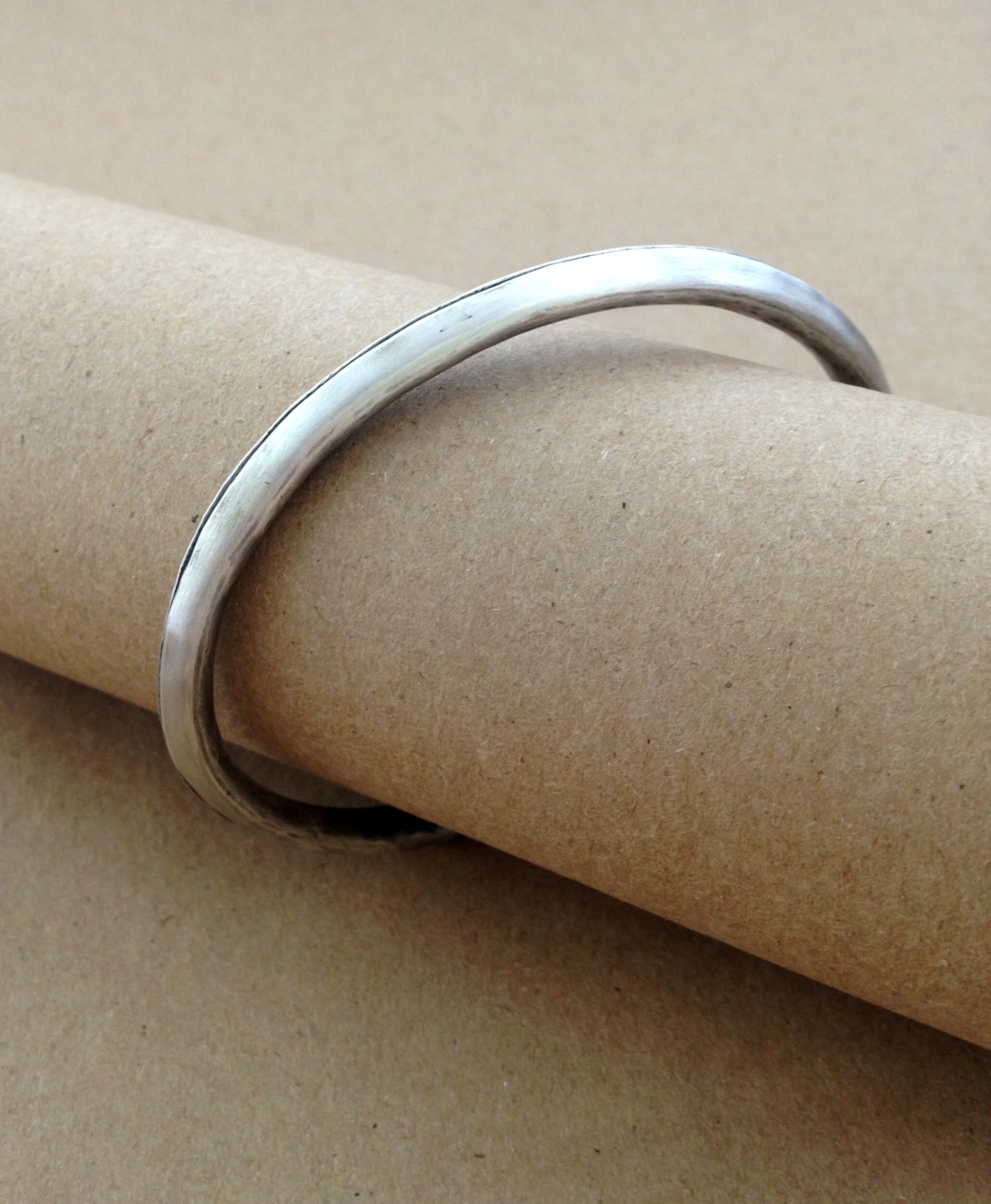 Silver Tube Bracelet
