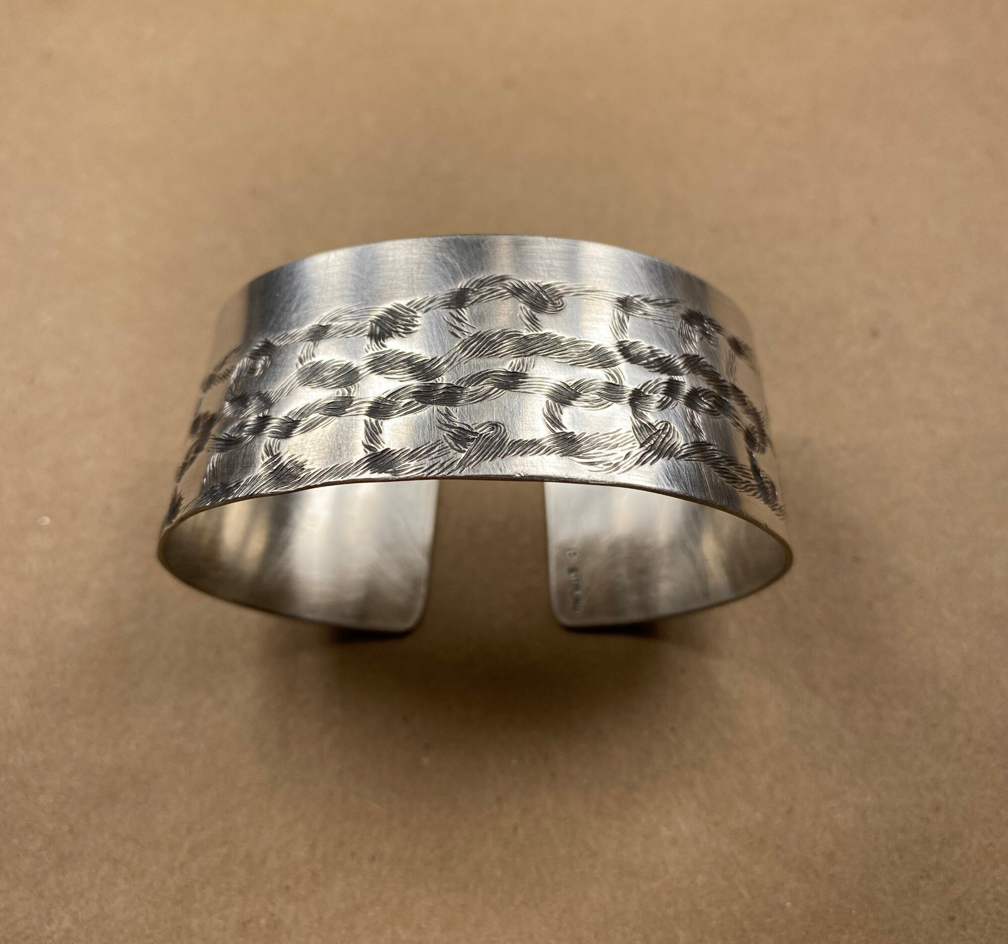 Knit Print Cuff Bracelet