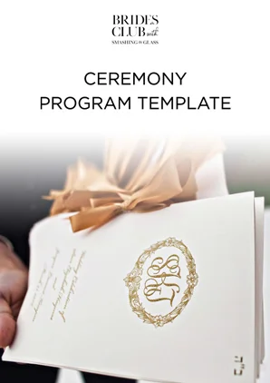 Ceremony Program Template
