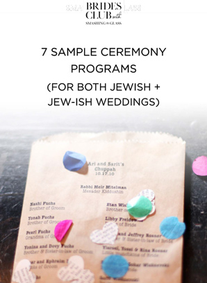 7 x Real Ceremony Programs