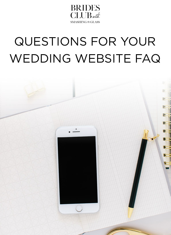 Questions for Your Wedding Website FAQ