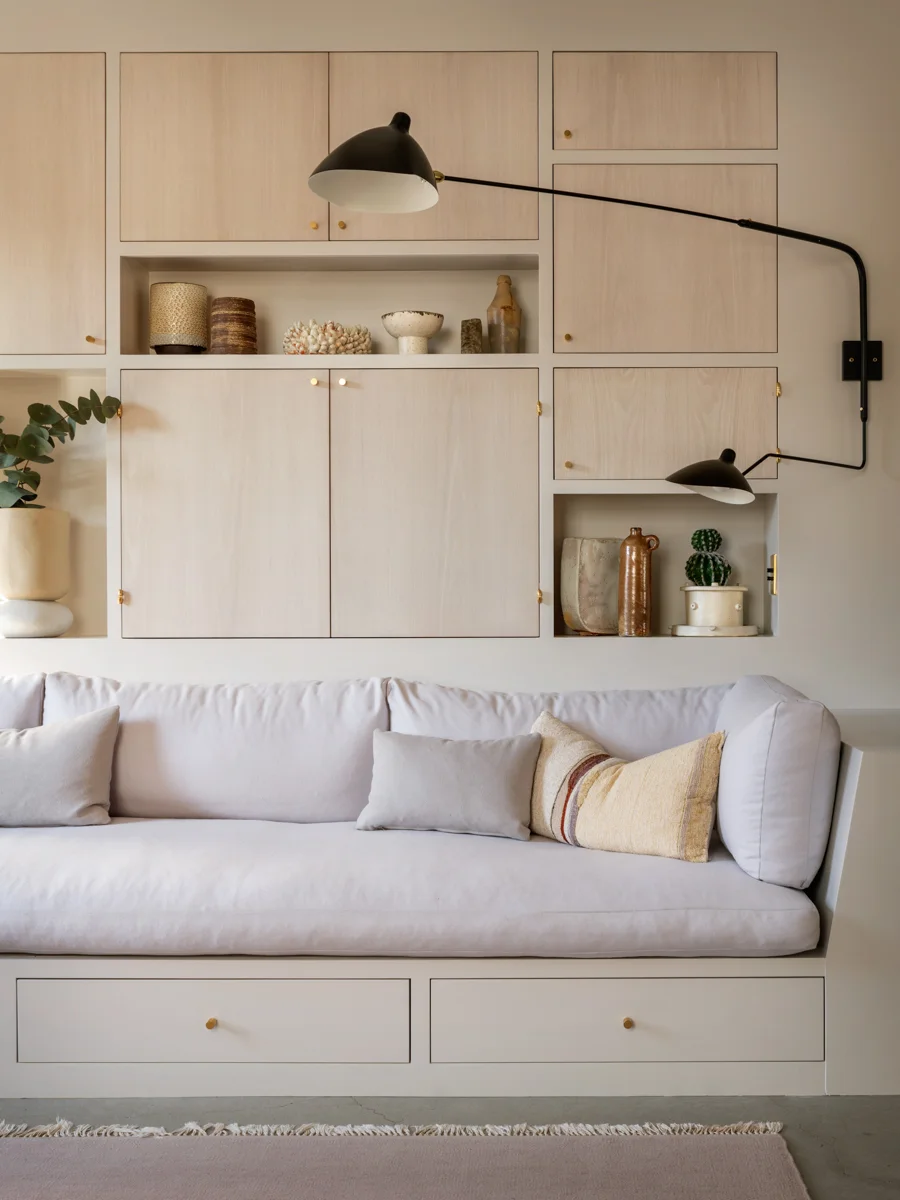 Built In Sofa With Storage | Baci Living Room