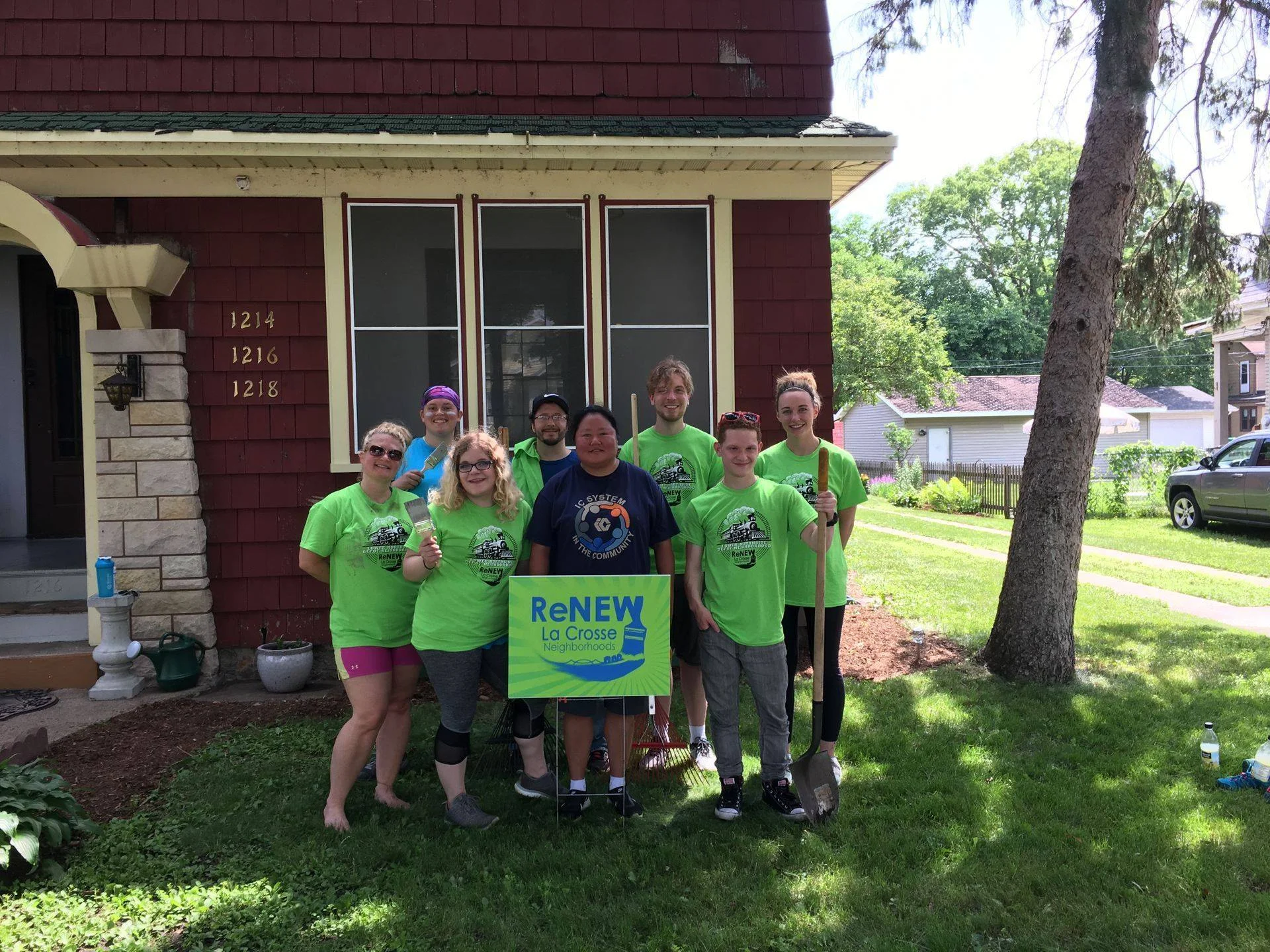 Volunteers spruced up a home as part of La Crosse’s reNEW Program.