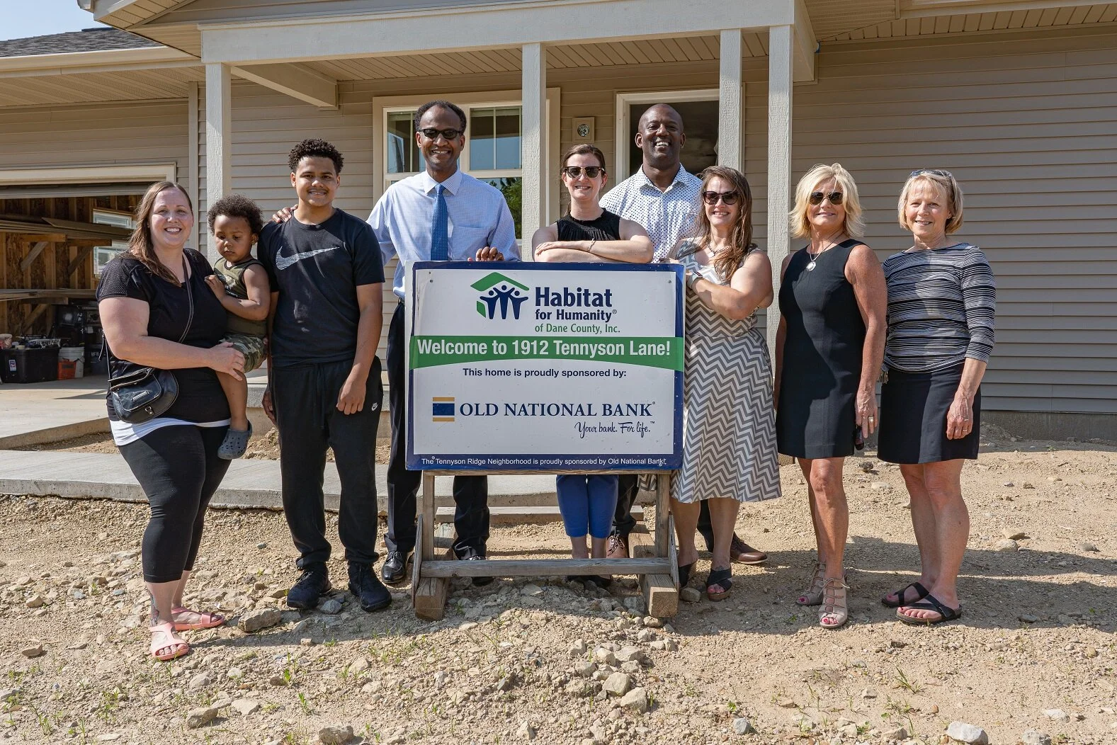 Habitat for Humanity of Dane County dedicated the first three homes of its 12-house neighborhood, Tennyson Ridge.