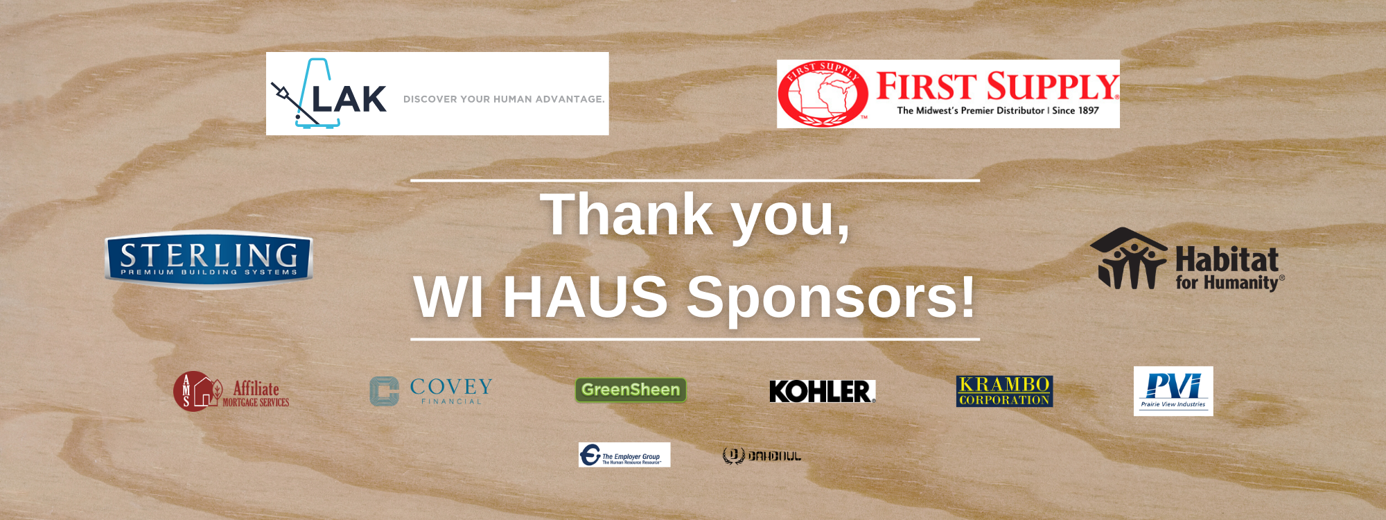 2023 WI HAUS sponsor collage