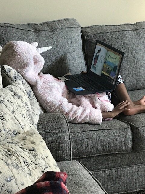 Online learning is always better in your unicorn robe.