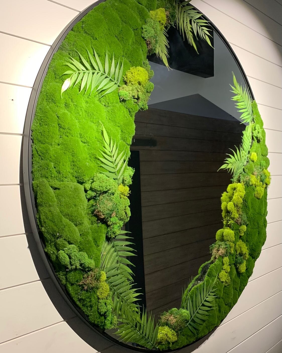 Hey Fam! Welcome to my Etsy Shop! We just launched last night with these beauties, offering 2 sizes 50&rdquo; and 42&rdquo;. All filled with artificial/live moss and fern leaves.  Beautiful focal point when placed in the foyer, bathroom living room o