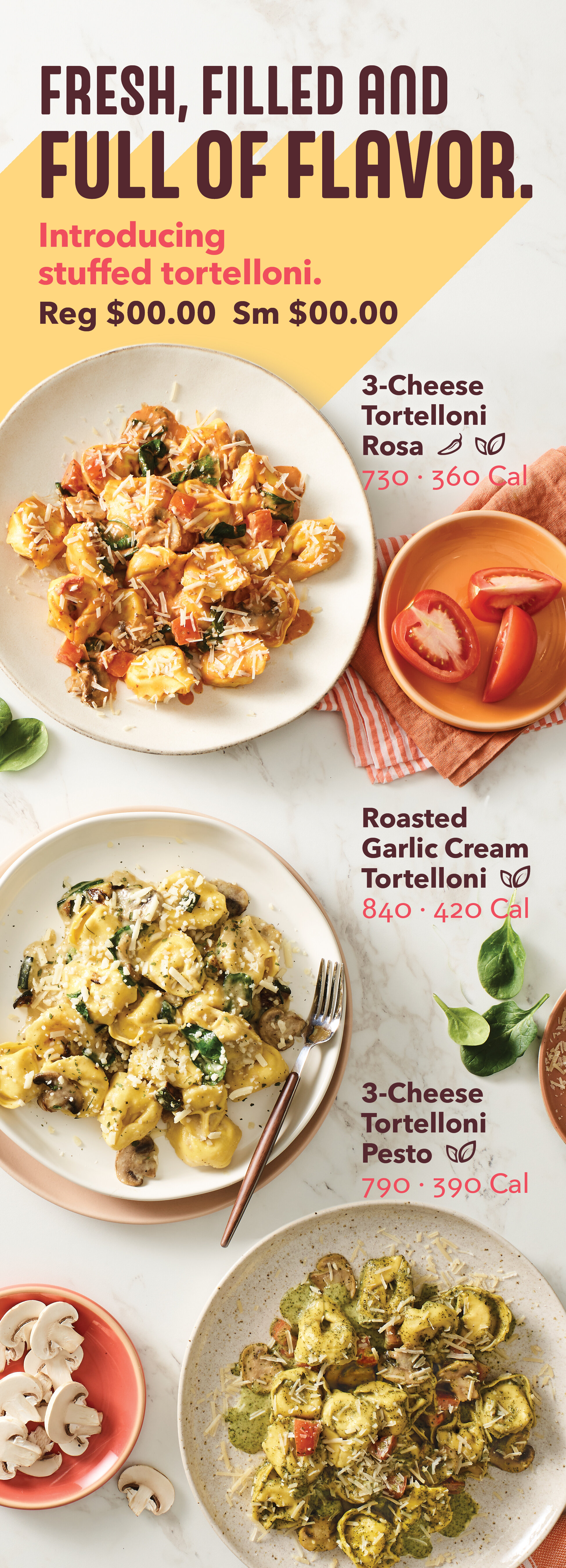 Tortelloni Menu Panel