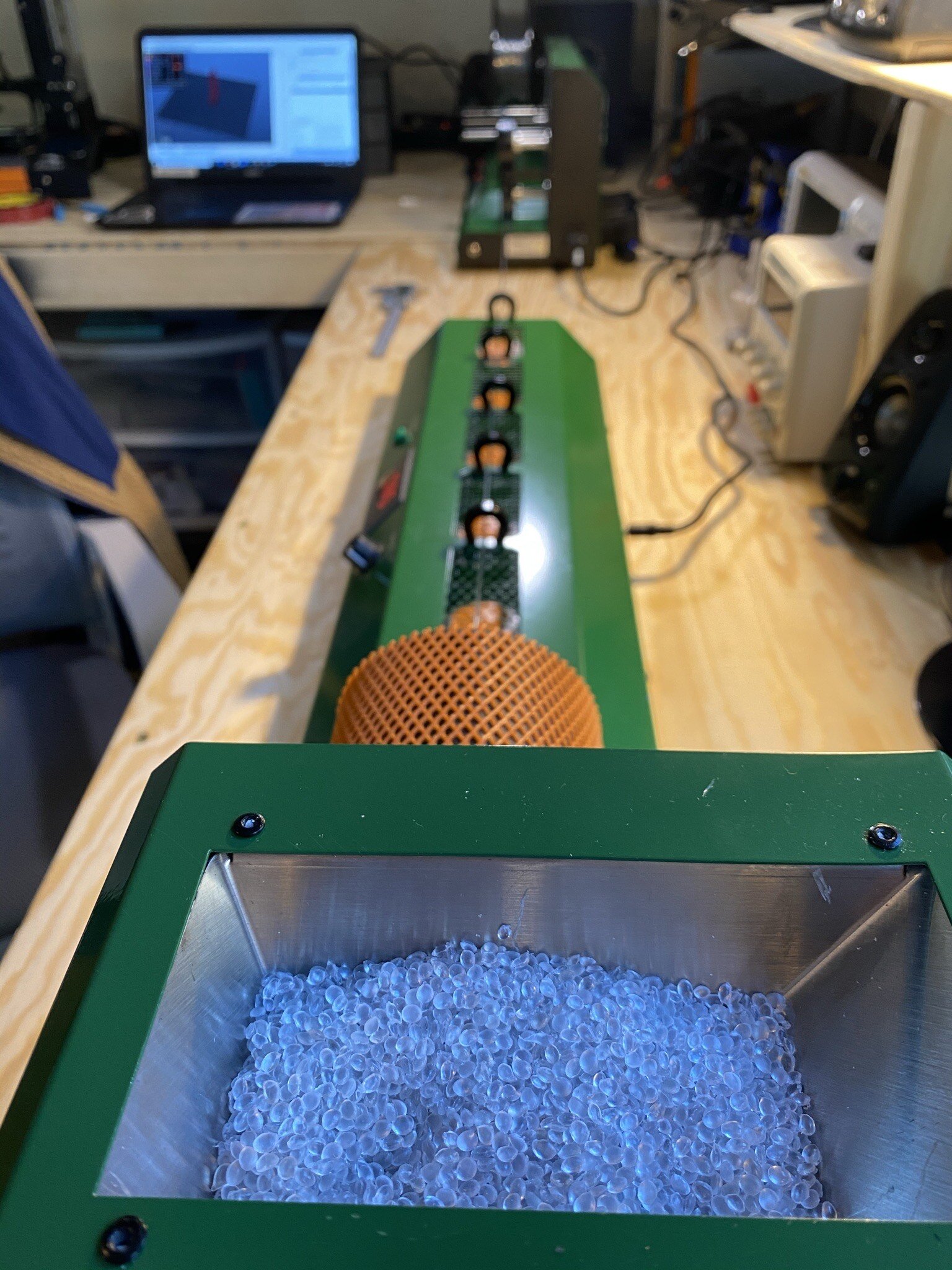 Making 3d printer filament out of recycled PETG pellets