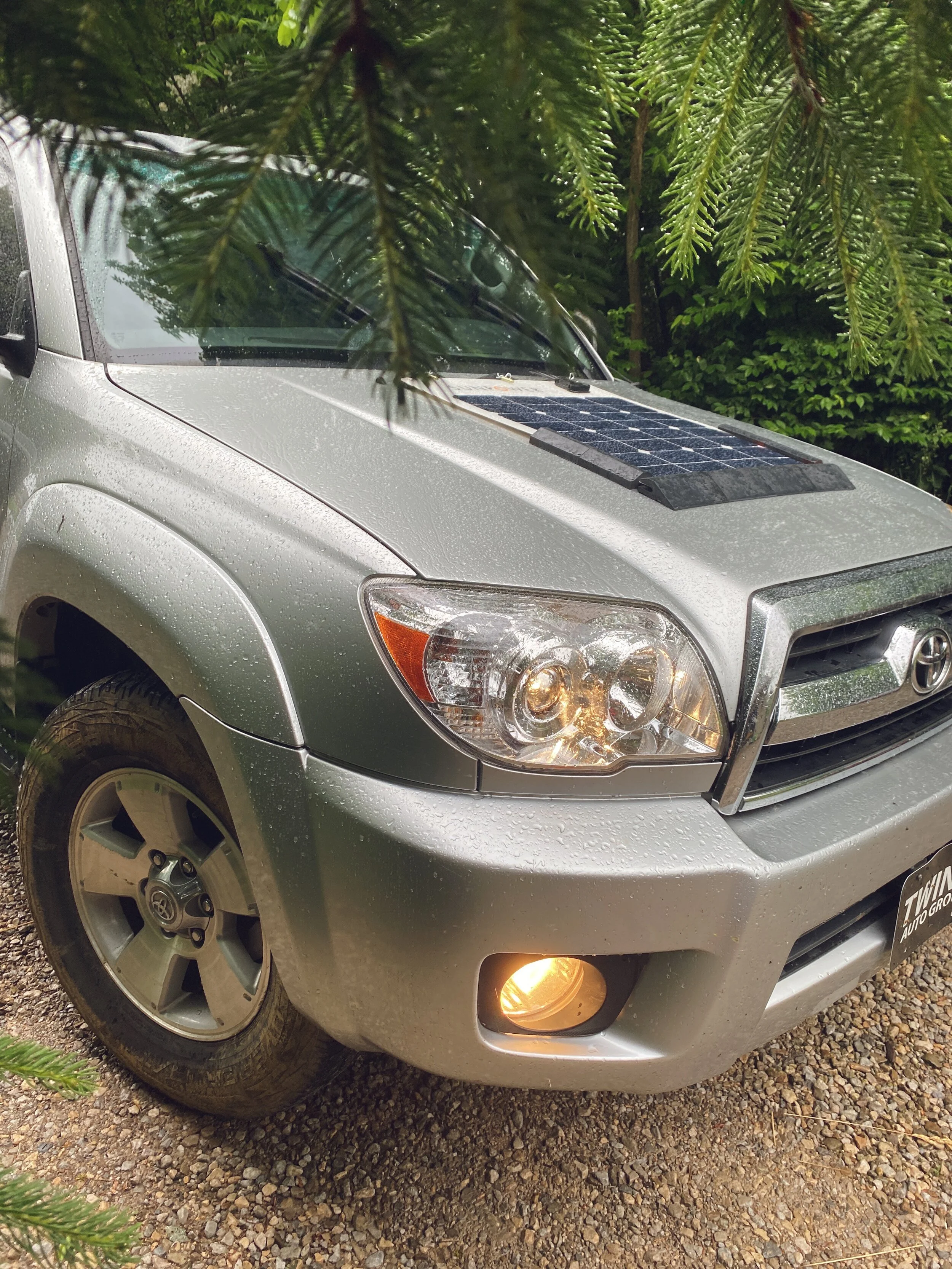 Flexible Solar Panel Mounts for Vehicle Hoods — phillips solar