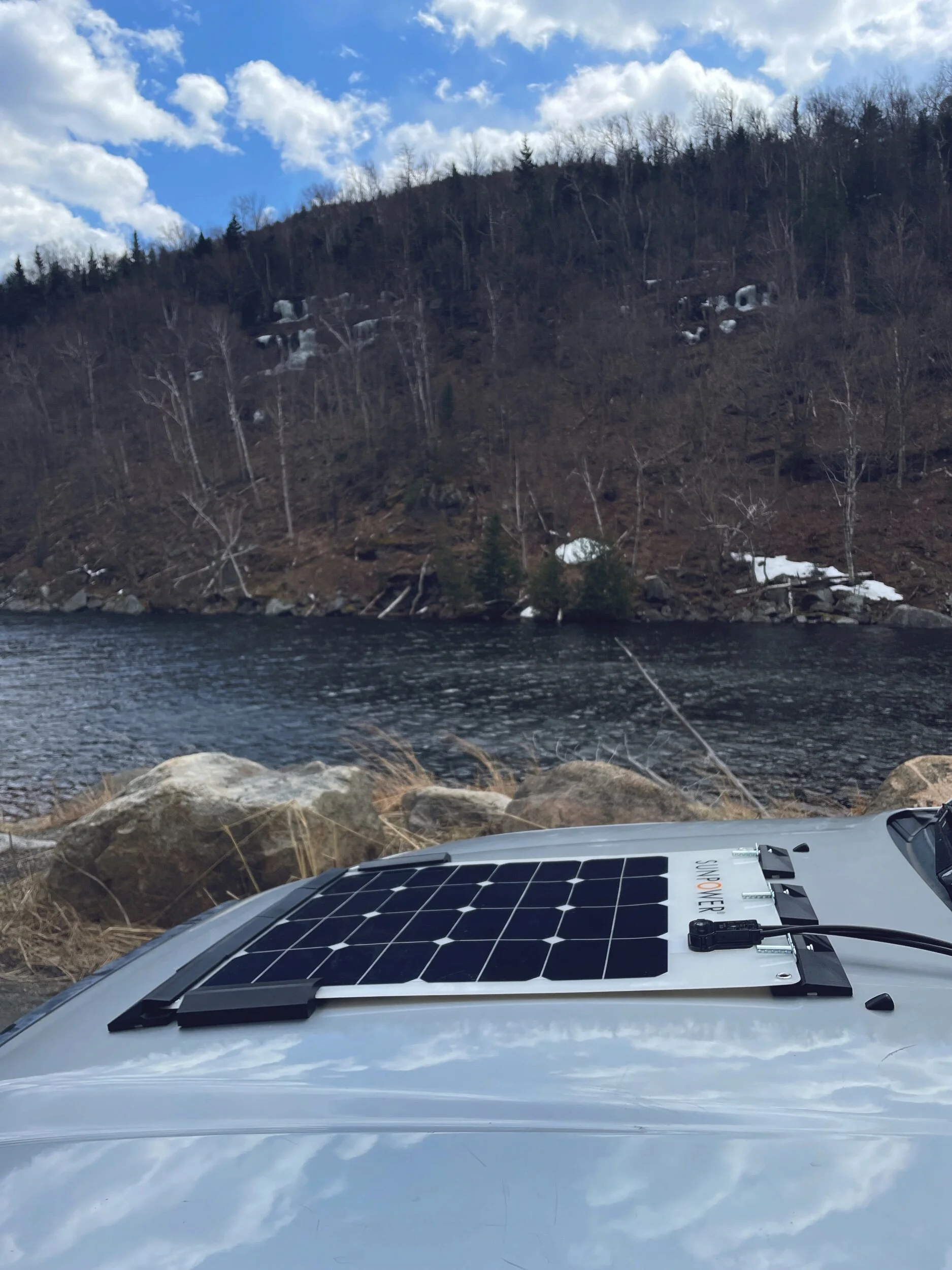 magnetic flexible solar panel hood mounts