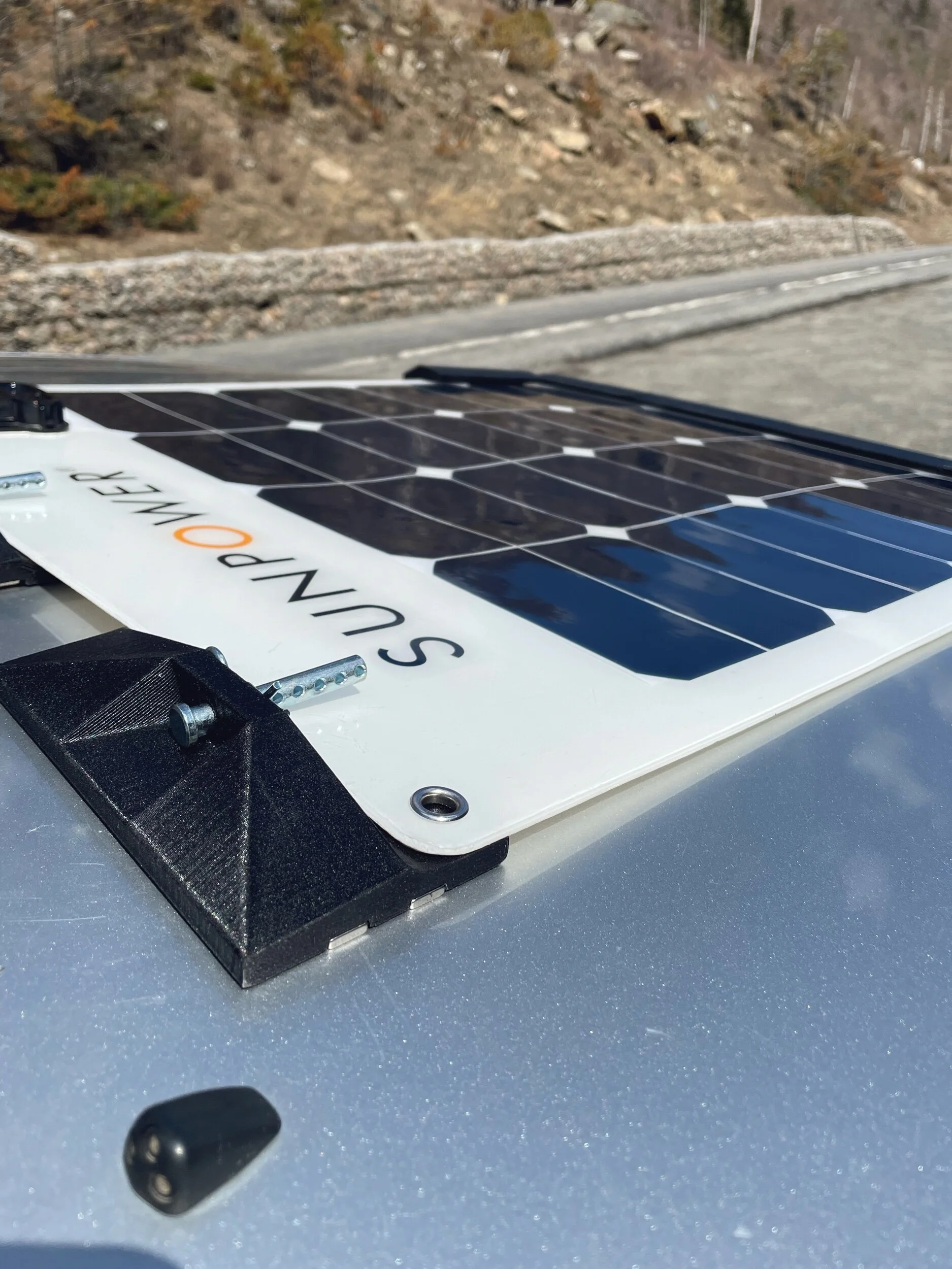 50 watt hood solar panel mount