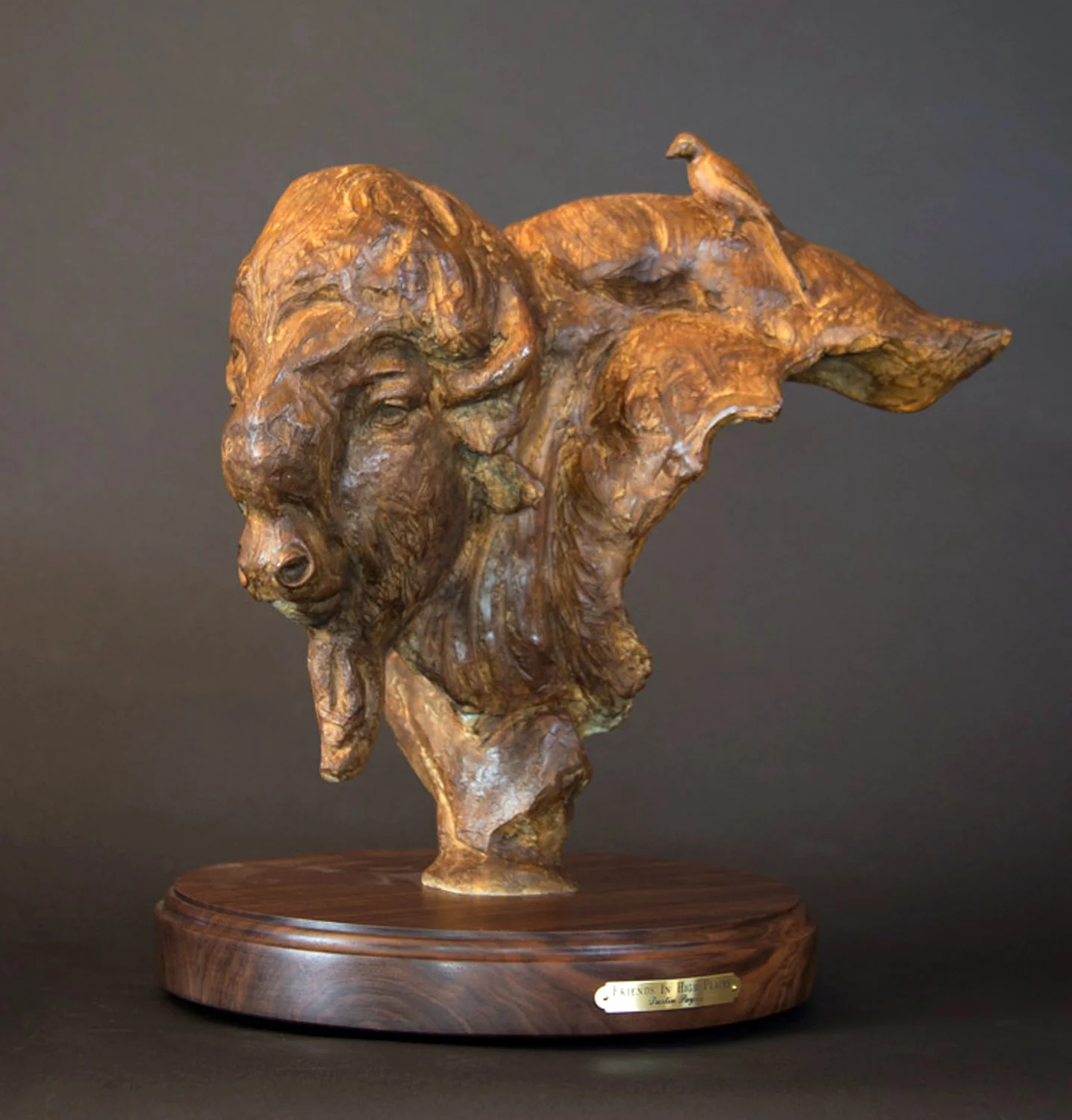 Friends in High Places, Wildlife Art, Buffalo