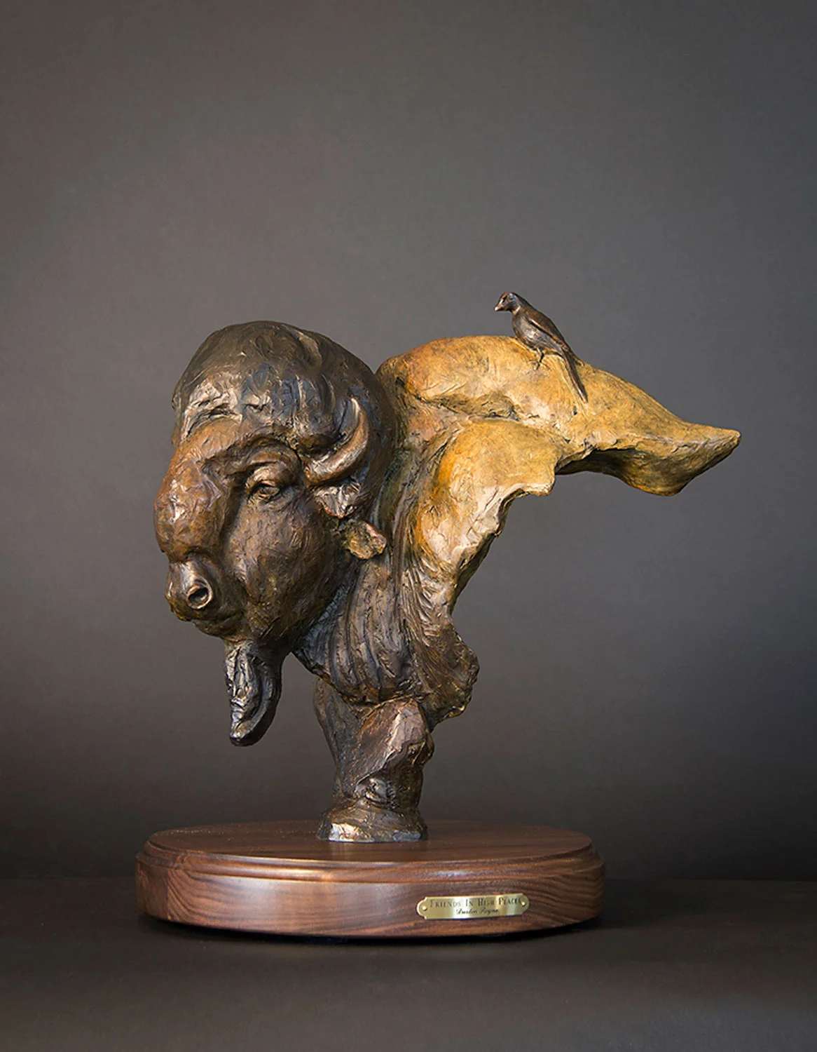 Friends in High Places, Wildlife Art, Buffalo