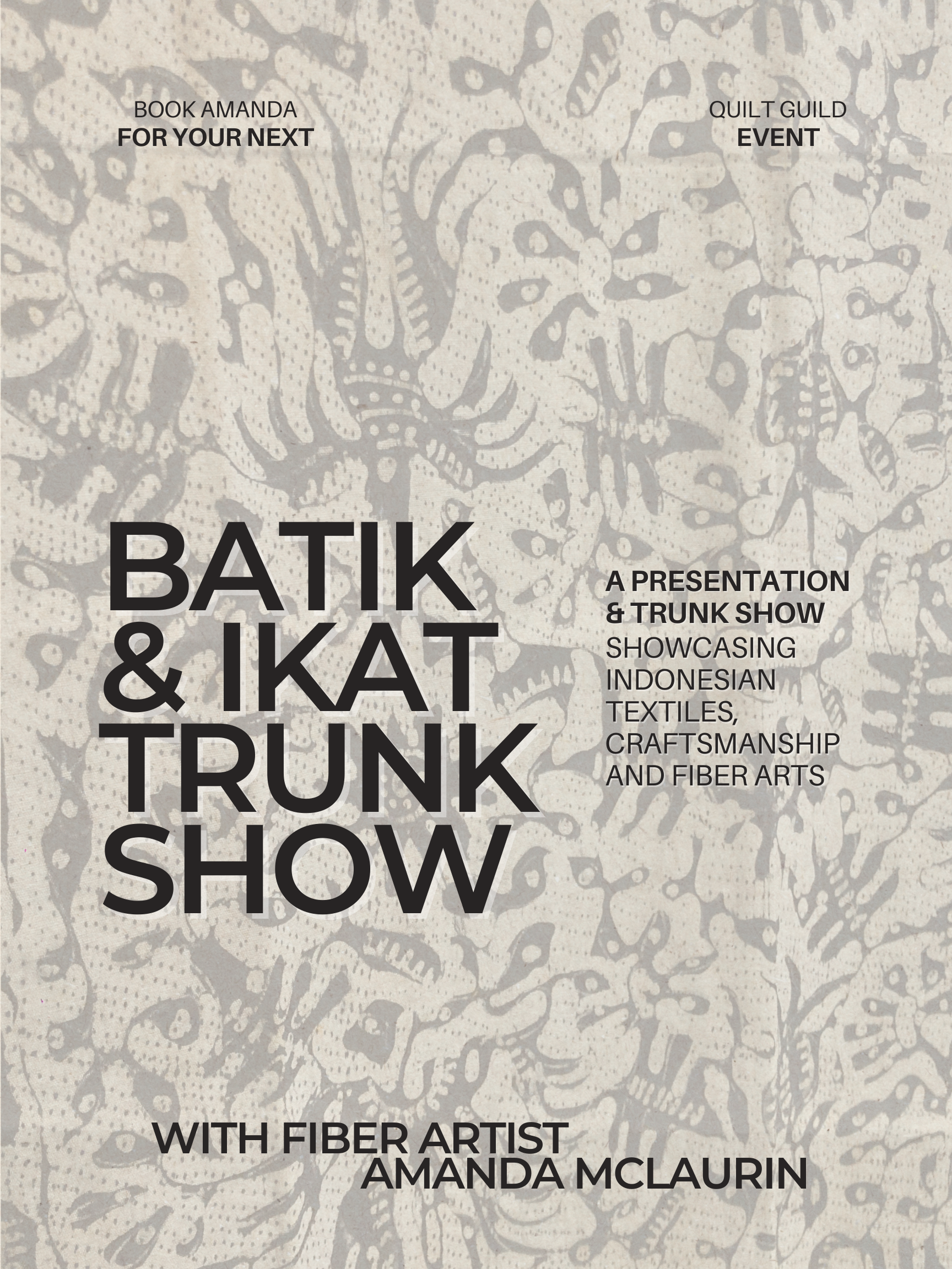 Ikat &amp; Batik Trunk Show at Capital Quilt Guild Raleigh