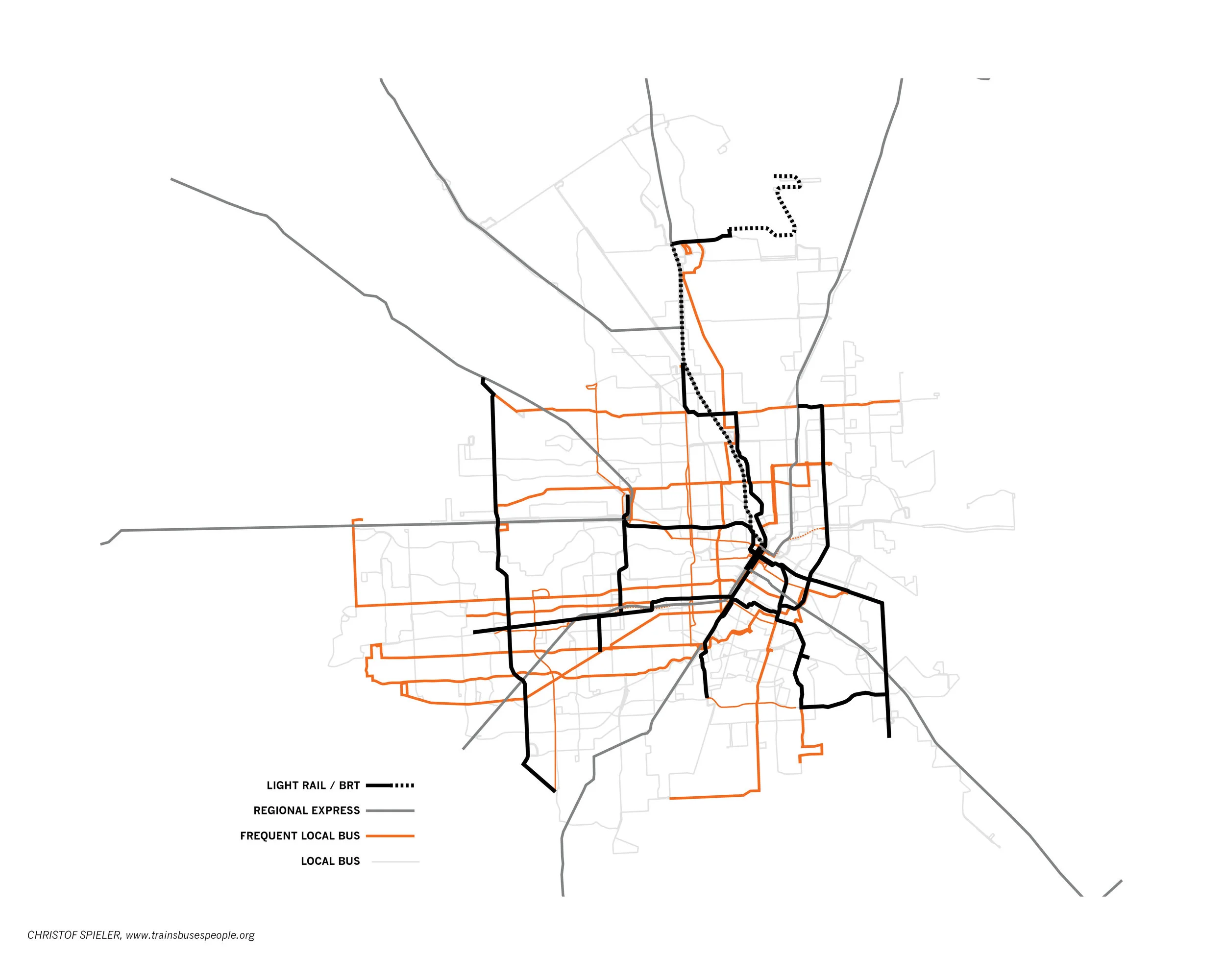 Proposed METRONext network.