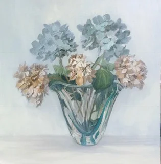 Dried Hydrangeas, 24in x 24in