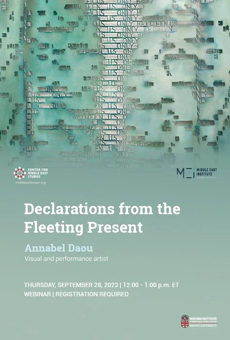 Annabel Daou | Declarations from the Fleeting Present