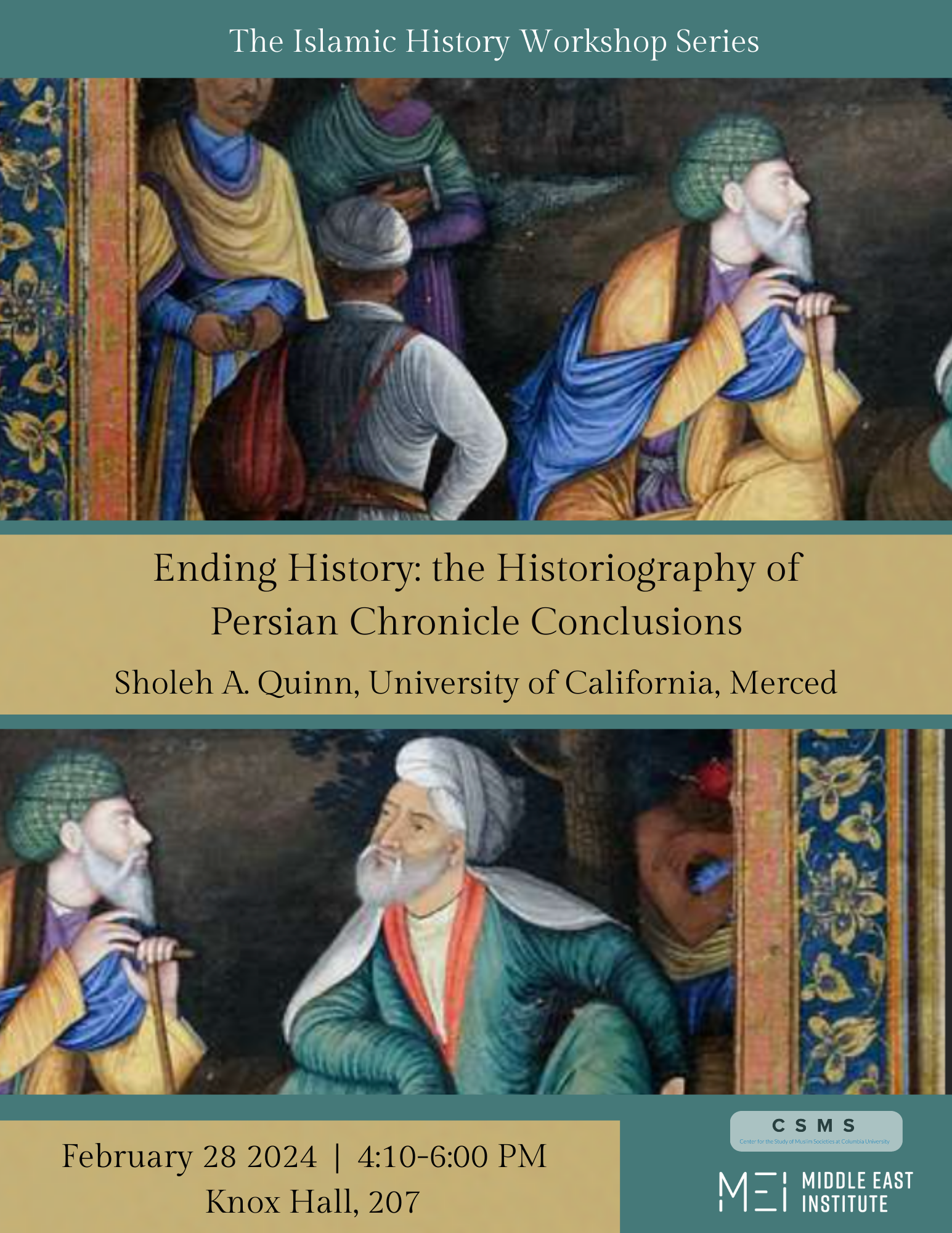 Islamic History Workshop: Sholeh Quinn 