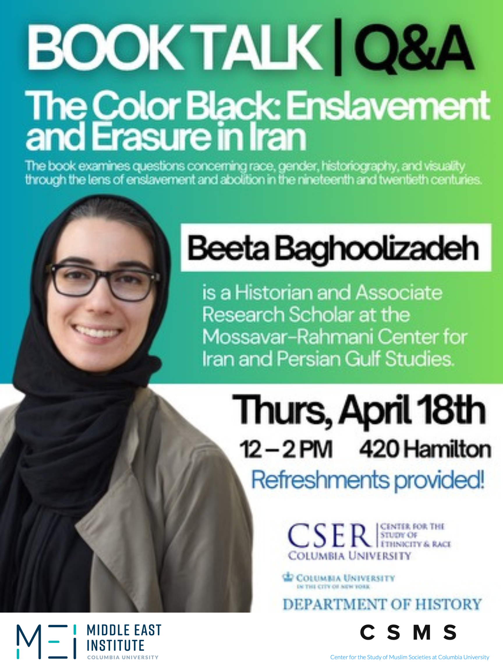The Color Black: Enslavement and Erasure in Iran