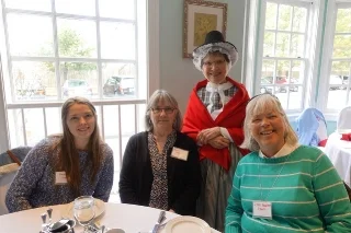Members with Beth Roberts Brown in Welsh National Dress