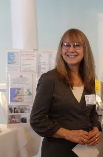 Speaker Margaret Lloyd of NY, who read her book of poetry about Women in the Mabinogi