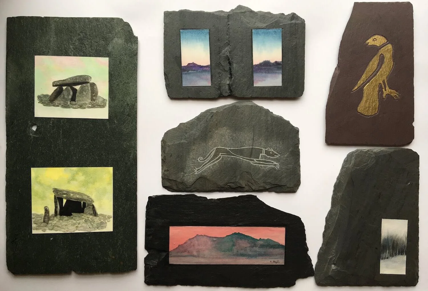 Art Exhibit "Slateworks" by member Margaret Lloyd