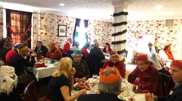 Almost 50 people enjoyed each other’s company at the luncheon.