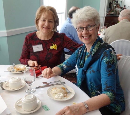 Susan Davies Sit with speaker, Diane Owen