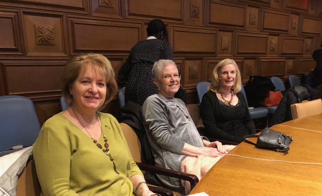 WSWNE members Susan Davies Sit, Susan Jenkins Meers and Shirley Jones Gilmartin at the United Nations.