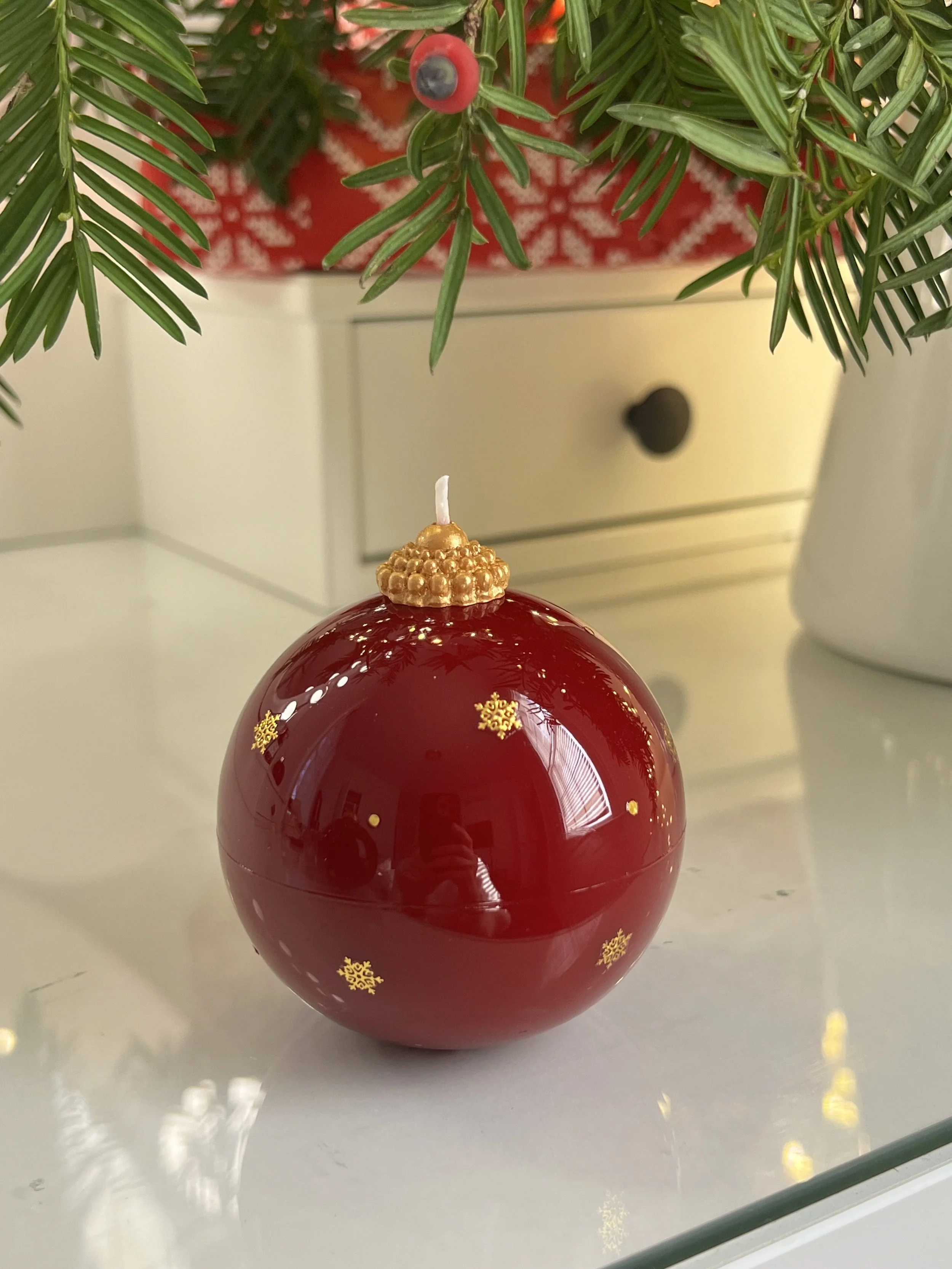 ORNAMENT CANDLE BALL