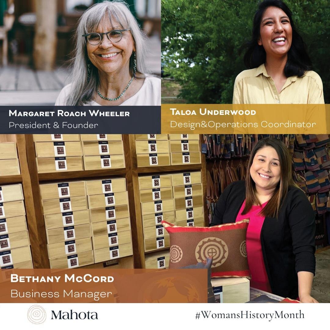 💁&zwj;♀️ Happy Women&rsquo;s History Month! 💪 Mahota Textiles is a PROUD female operated small business with deep Chickasaw roots. ✨ We are continually inspired by the strength of Chickasaw women making history, particularly those right now. 🤩  Ch