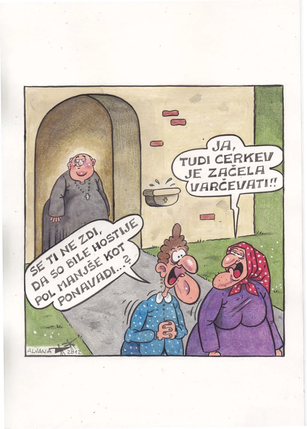 Karikature o Cerkvi in dobro ime